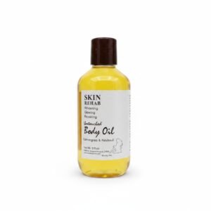 Skin Rehab Untouched Body Oil – Lemongrass & Patchouli — skincare available at Kendera Skincare & Cosmetics, Enugu