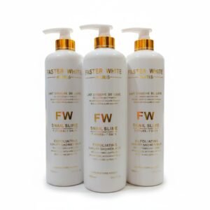 Faster White Paris FW Snail Slime Exfoliating Luxury Shower Milk – 1000ml — skincare available at Kendera Skincare & Cosmetics, Enugu