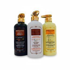 Dermascus Rose Face & Body Lotions — 500ml — skincare available at Kendera Skincare & Cosmetics, Enugu