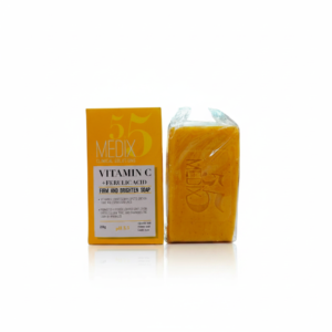 Medix 5.5 Vitamin C + Ferulic Acid Firm & Brighten Soap — 250g — soap available at Kendera Skincare & Cosmetics, Enugu