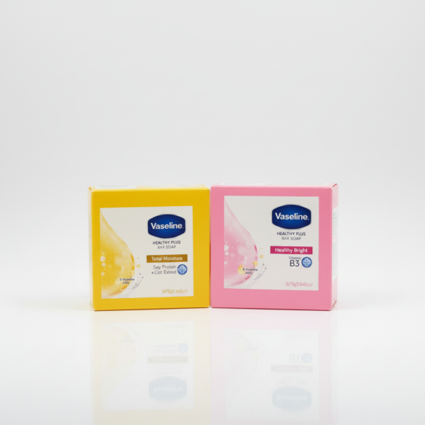 Vaseline Healthy Plus Bar Soap Collection — 3 × 75g