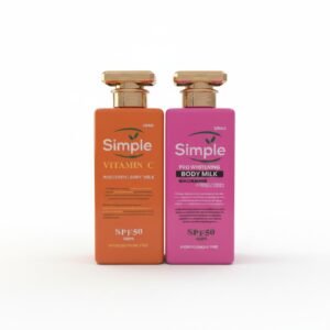 UBAG Simple Whitening Body Milk Collection SPF 50 — 480ml — skincare available at Kendera Skincare & Cosmetics, Enugu