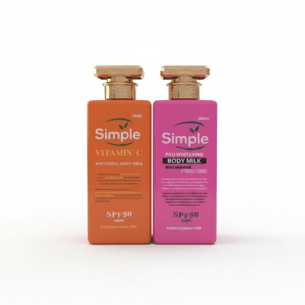 UBAG Simple Whitening Body Milk Collection SPF 50 — 480ml