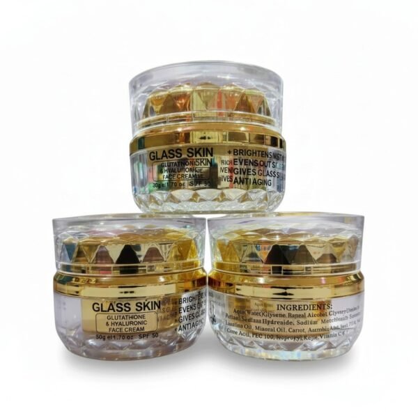Glass Skin Glutathione & Hyaluronic Face Cream SPF 50 — 50g
