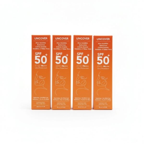 Uncover Aloe Invisible Sunscreen SPF 50+ — 80ml