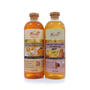 Soft7 7 Days White Shower Gel Collection — 1000ml — skincare available at Kendera Skincare & Cosmetics, Enugu
