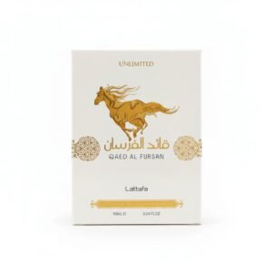 Lattafa Qaed Al Fursan Unlimited Eau de Parfum — 90ml — fragrance available at Kendera Skincare & Cosmetics, Enugu