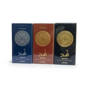 Lattafa Asad Fragrance Collection — 100ml — fragrance available at Kendera Skincare & Cosmetics, Enugu