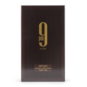 Afnan 9 PM Elixir Extrait de Parfum — 100ml — fragrance available at Kendera Skincare & Cosmetics, Enugu