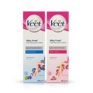 Veet Silky Fresh Hair Removal Cream Collection — 100ml — personal care available at Kendera Skincare & Cosmetics, Enugu