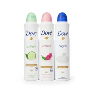 Dove Go Fresh & Original Deodorant Spray Collection — fragrance available at Kendera Skincare & Cosmetics, Enugu