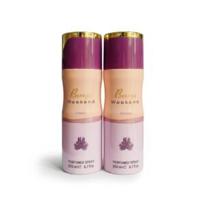 Berrys Weekend Violet Perfumed Spray — 200ml — fragrance available at Kendera Skincare & Cosmetics, Enugu