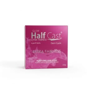 Glow Half Cast Extra Fairness Purifying Bar Soap — 200g — soap available at Kendera Skincare & Cosmetics, Enugu