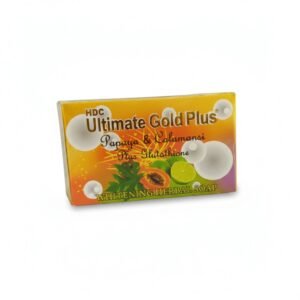 HDC Ultimate Gold Plus Papaya & Calamansi Glutathione Whitening Soap — soap available at Kendera Skincare & Cosmetics, Enugu