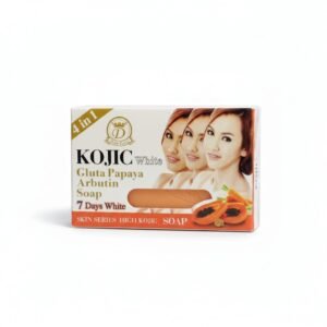 Kojic White Gluta Papaya Arbutin 4-in-1 Soap — 160g — soap available at Kendera Skincare & Cosmetics, Enugu