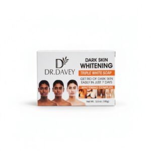 Dr. Davey Dark Skin Whitening Triple White Soap — 100g — soap available at Kendera Skincare & Cosmetics, Enugu