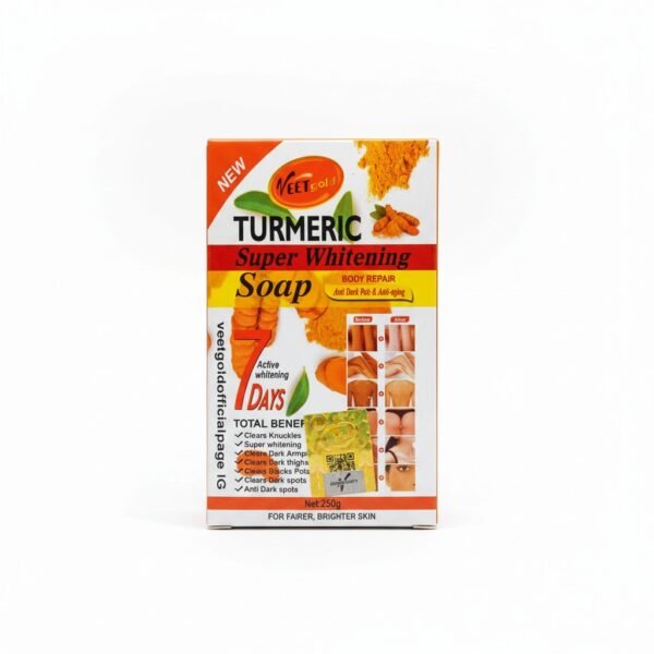 VeetGold Turmeric Super Whitening Soap — 250g